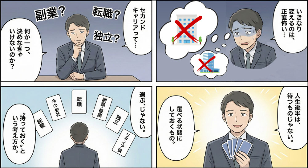 変えるのは、今の仕事ではなく「選択肢」